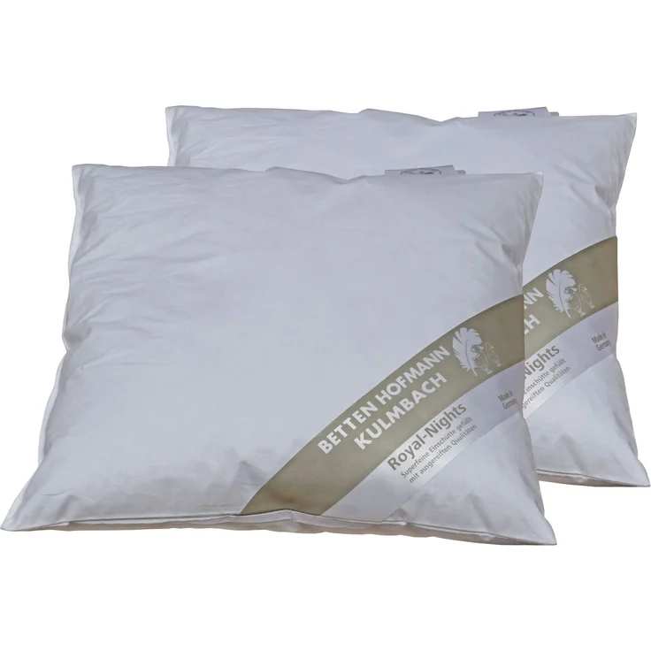 2 Stück Hofmann Federkissen Kuschelkissen Sofakissen Dekokissen 35x35 cm 160g – Bild 2