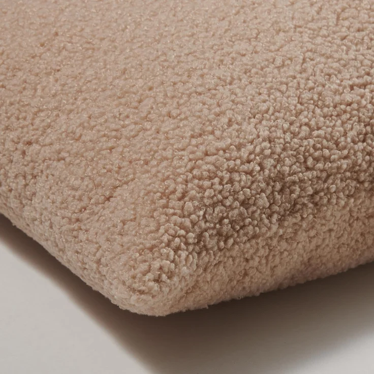 Nordic Coast Company Dekokissen Teddy Bouclé Stoff - Kissen inkl. Füllung, Kissenhülle mit Füllung – Bild 4