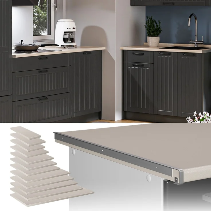 Küchenarbeitsplatte R-Line Satin 60 cm Vicco – Bild 4