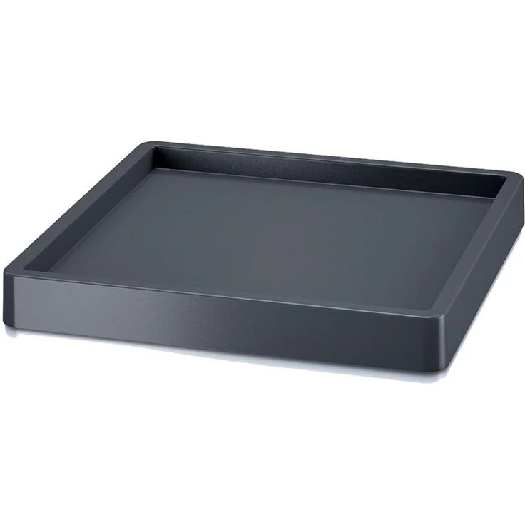 Mobile Plattform für Blumentopf mit Rädern MOBILE SAUCER SQUARE, Abmessungen (mm) 292 x 292 x 57, Farbe Anthrazit – Bild 1