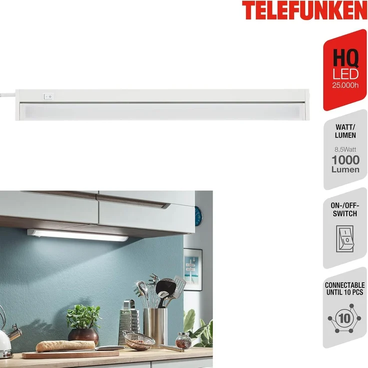 LED Unterbauleuchte Hestia 55 cm weiß schwenkbar, erweiterbar – Bild 2
