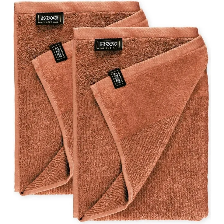 SCHÖNER WOHNEN-Kollektion Duschtücher Sense, Frottee (2-St), mit Velourborte, hautschmeichelnde Airtouch Qualität, super weich – Bild 1