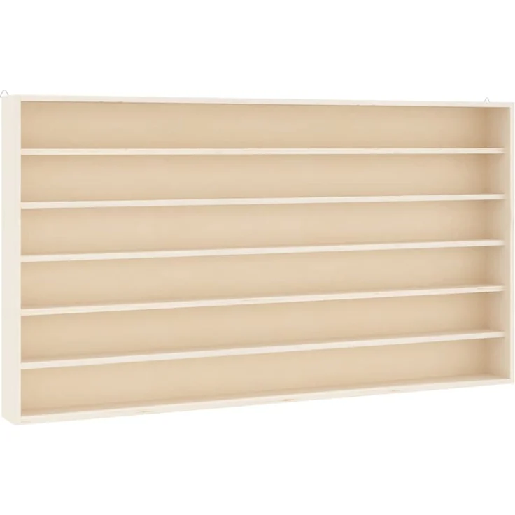 vidaXL Sammlervitrine aus Holz mit 6 Regalen 80x8,5x55 cm 4017383 – Bild 1
