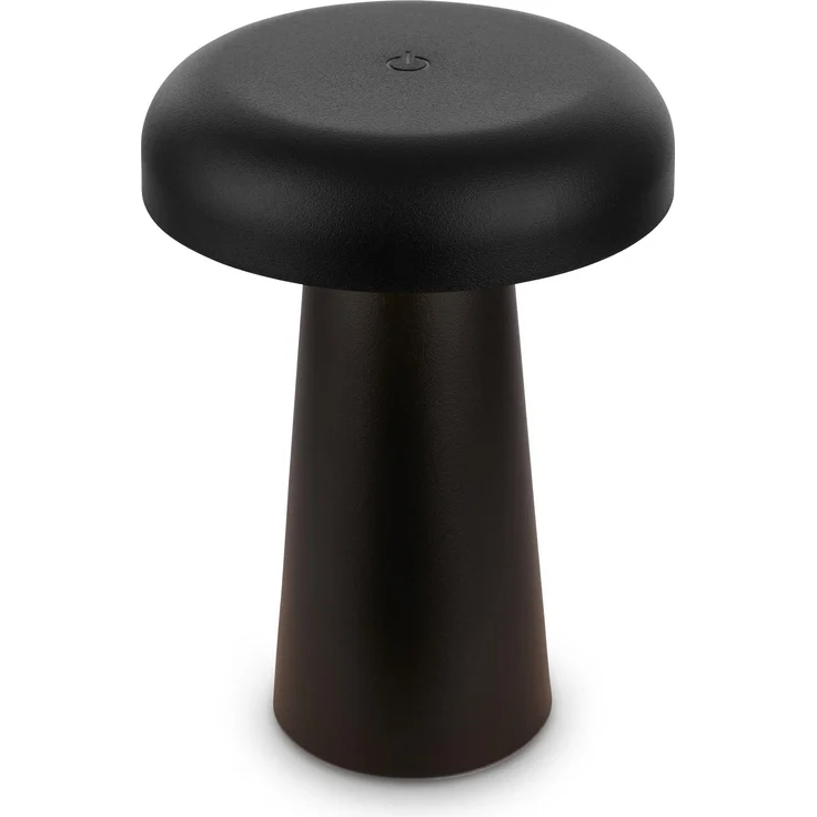 BRILONER - LED Tischlampe kabellos IP44 mit Touch, dimmbar, warmweißes Licht, Akku Tischleuchte, Nachttischlampe, Leselampe, LED Lampe, Outdoor, Touchlampe, Tischlampe Akku, 12x17 cm, Schwarz