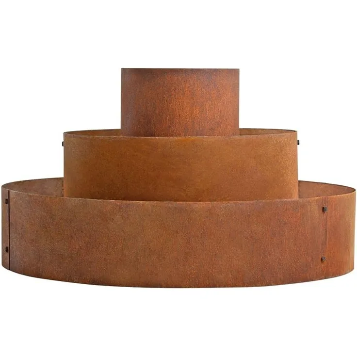 Pflanzpyramide Hochbeet Pflanzring Kräuterspirale Edelrost Rost Ø 40/80/120 cm