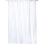 Goods+Gadgets Duschvorhang 3D Muster Optische Täuschung (Transparent Diamonds, Weiß, Periodensystem, Facebook & Bambus Design), Anti-Schimmel Vorhang