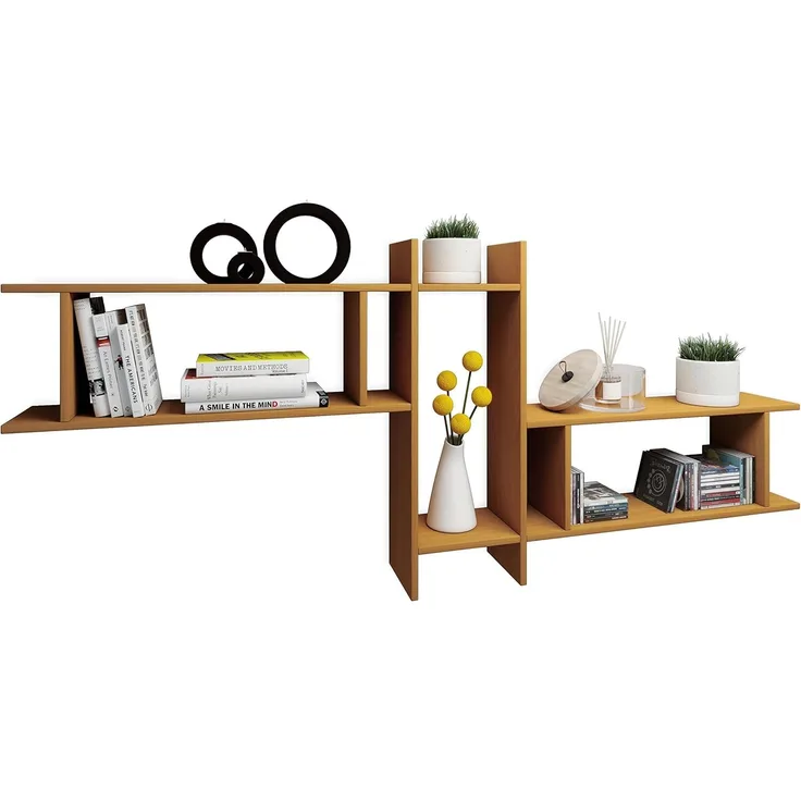 VCM Wandregal Sirola 912534 Buche H. 80 x B. 188 x T. 20 cm