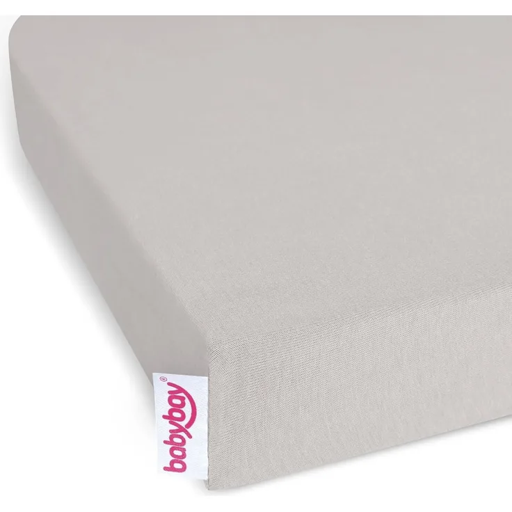 babybay Jersey Spannbetttuch Deluxe passend für Modell Original, beige, 81 x 42 cm (1er Pack)
