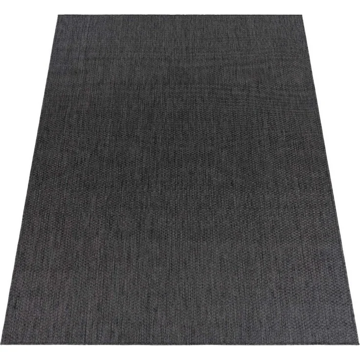 TaraCarpet Teppich Tara Carpet Columbia Meliert In & Outdoor auch für die Küche, rechteckig, Höhe: 5 mm, Balkon Terrasse Wintergarten anthrazit meliert Esszimmer 80x150 – Bild 2
