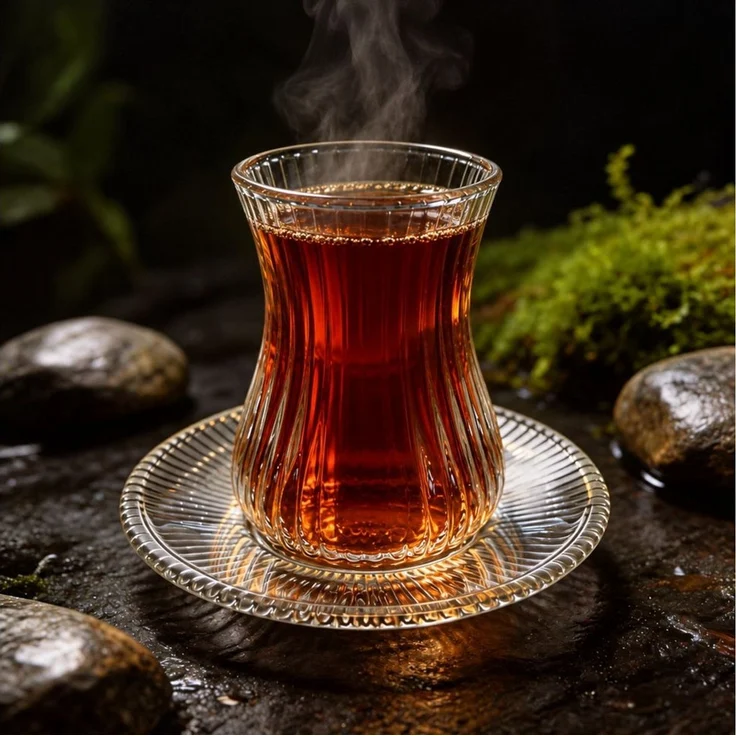 Mulex Teeglas Teegläser Set mit Untersetzern inklusive 6 Espressolöffeln Seattle, 18-tlg, Glas, Teegläser und Espressolöffel sind spülmaschinengeeignet – Bild 3