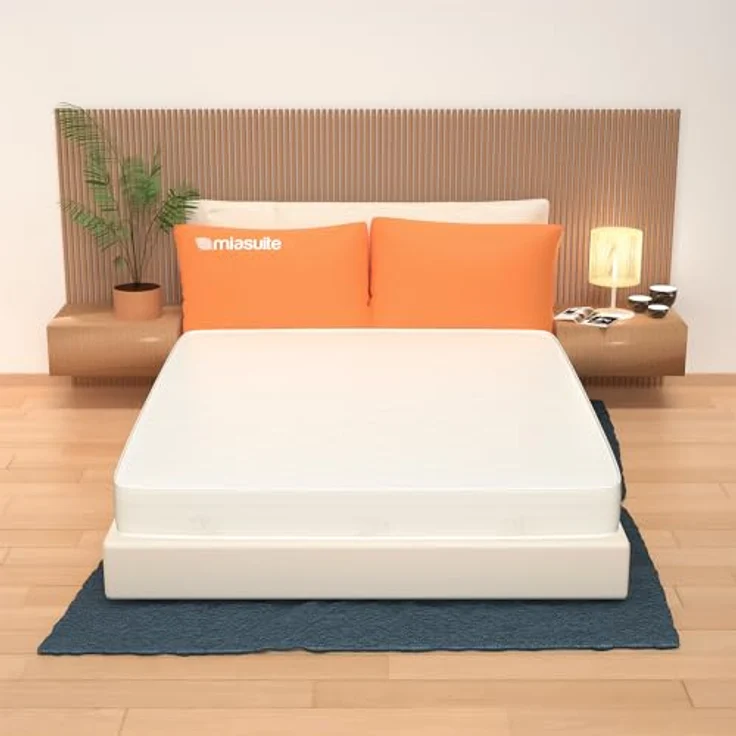 miasuite i sogni italiani PlusH21_170 x 190 x 21, Polyurethan-Schaum, Weiß, 170x190 cm – Bild 2
