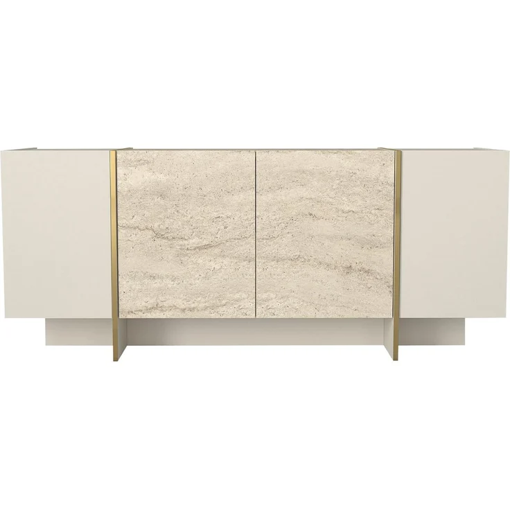moebel17 Sideboard Veyron in Beige mit Granit Optik, mit Granit Optik – Bild 1