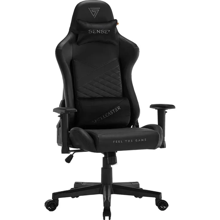 SENSE7 Spellcaster Senshi Edition Gaming Stuhl, Kunstleder, Black, PU-Leder