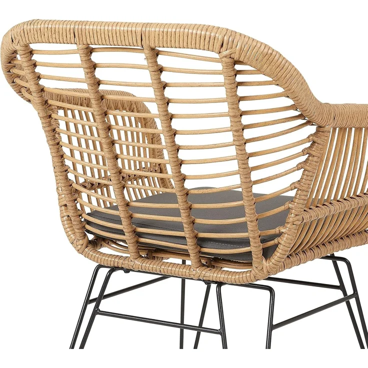 IDIMEX Esszimmerstuhl PARAMO, Esszimmerstuhl Gartenstuhl Küchenstuhl Korbstuhl Polyrattan mit Sitzki – Bild 6