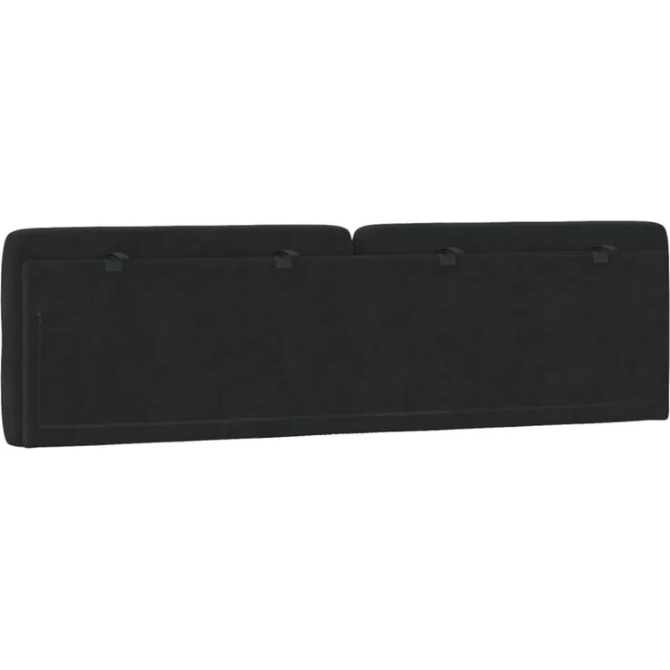 vidaXL Kopfteil-Kissen Schwarz 180 cm Samt – Bild 6