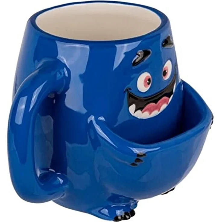 Out of the Blue Tasse Blaues Monster Kaffeebecher mit Keksfach – Bild 3