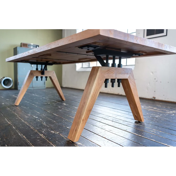 KAWOLA Esstisch WOODY Akazie massiv Gerade Kante 280x100cm – Bild 2
