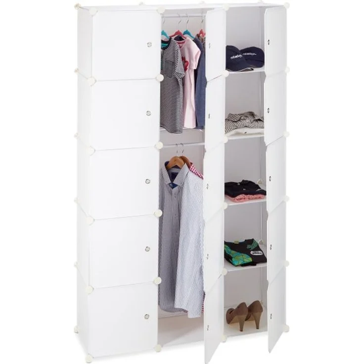 Regalsystem Kleiderschrank 11 Fächer – Bild 1