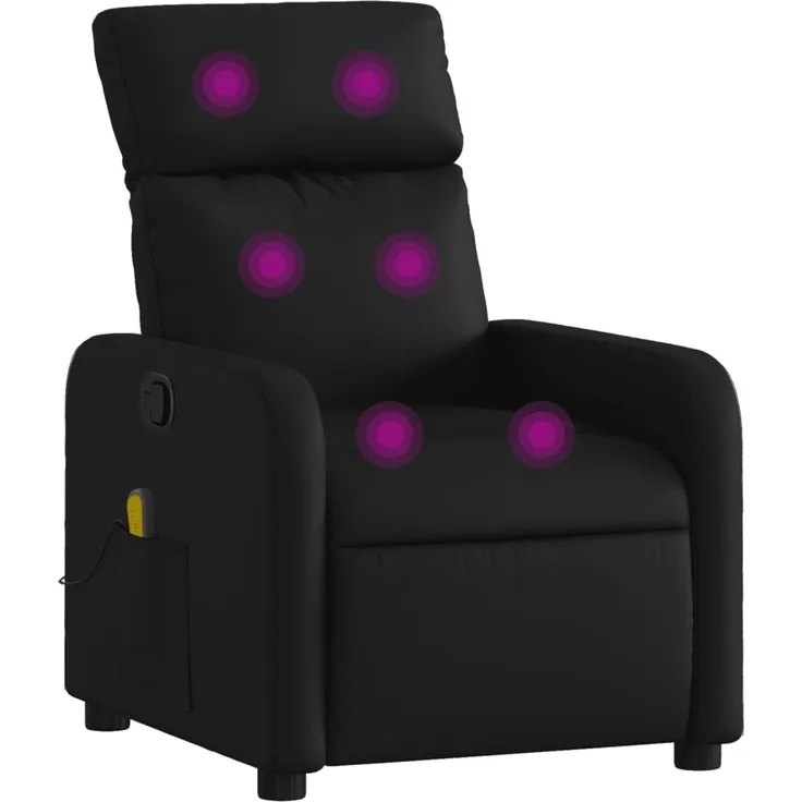 vidaXL Massage-Relaxsessel Schwarz Kunstleder 3206875