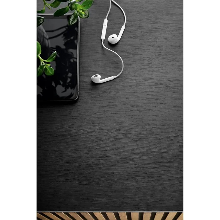 Lomadox Highboard SIBARI-160, Highboard, schwarz mit Wotan Eiche Nb, grifflos B/H/T 104/126/36 cm – Bild 5