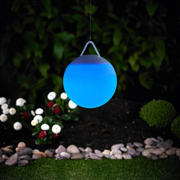 MeLiTec LED Gartenleuchte LED-Leucht- und Hängekugel LK19 Modell Kugel, LED fest integriert – Bild 1