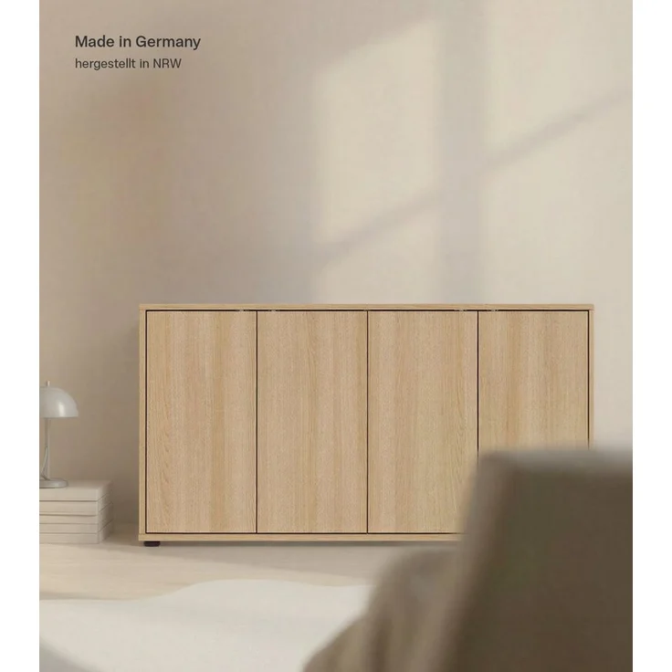 mokebo Sideboard Die Horizontale, Wohnzimmerschrank, Kommode, Beistellschrank, Anrichte in Eiche – Bild 2