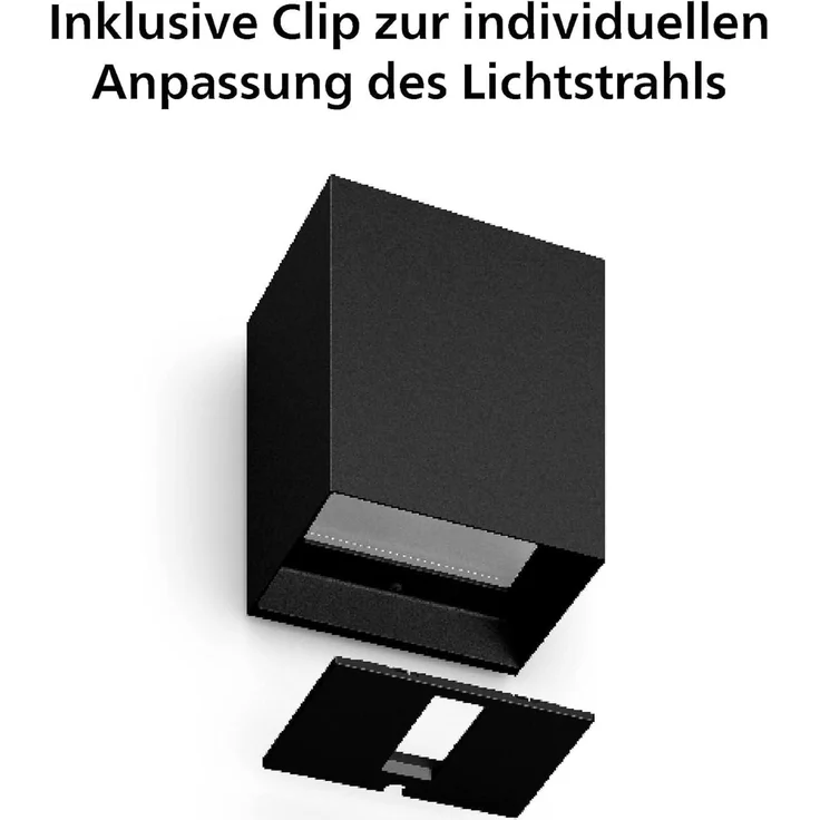 Philips Hue White & Color Ambiance Resonate Wandleuchte einstrahlig, schwarz – Bild 4