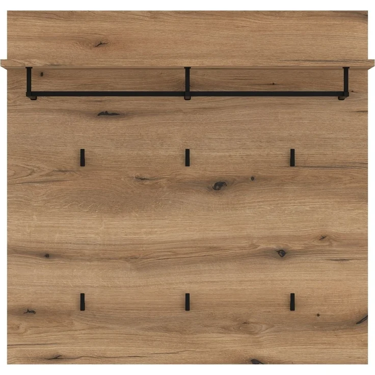 Garderobenpaneel >DELAMAR< in Coast Evoke Eiche Dekor - 88,2x86,5x28 (BxHxT) – Bild 2