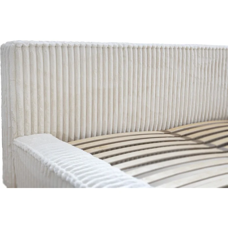 Polsterbett Doppelbett TULSA 160x200cm in Stoff Vito Creme – Bild 5