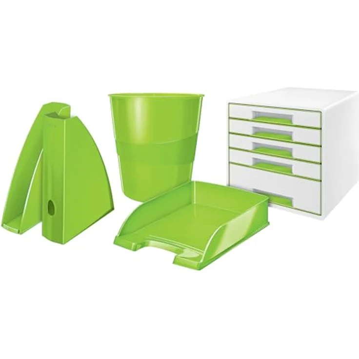 Leitz WOW Duo Colour Papierkorb 15,0 l grün, stabiler Polystyren-Korpus mit Prämie nach Registrierung – Bild 6