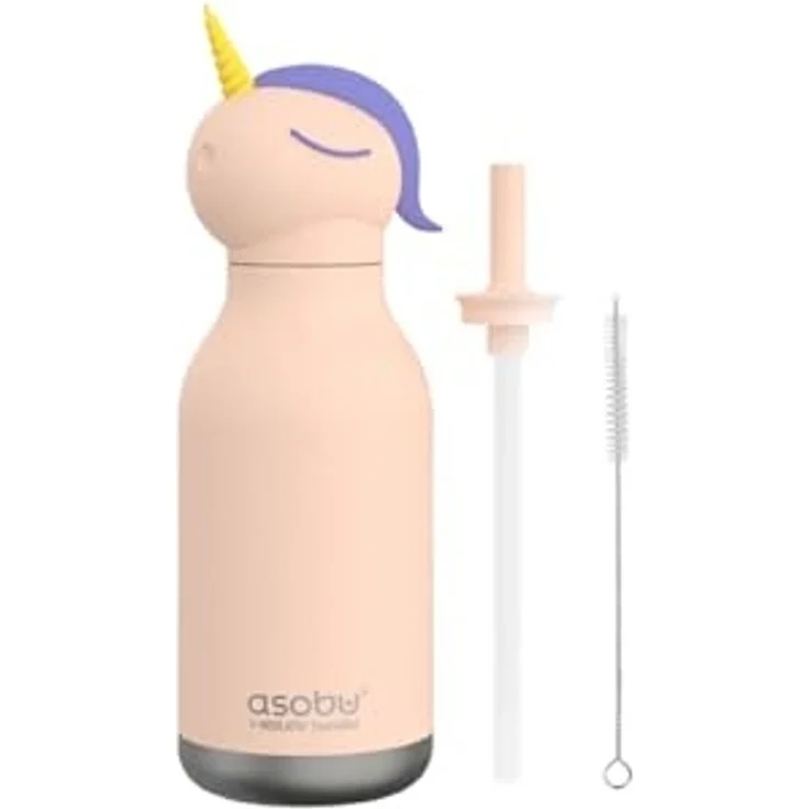 ASOBU Trinkflasche Asobu® Kindertrinkflasche BESTIE mit Strohhalm 460ml – Bild 2