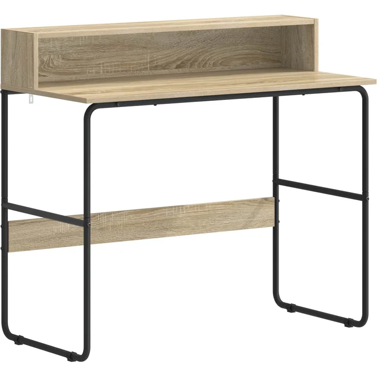 vidaXL Schreibtisch mit Stauraum Sonoma-Eiche 100 x 50 x 91 cm 8008027 – Bild 2