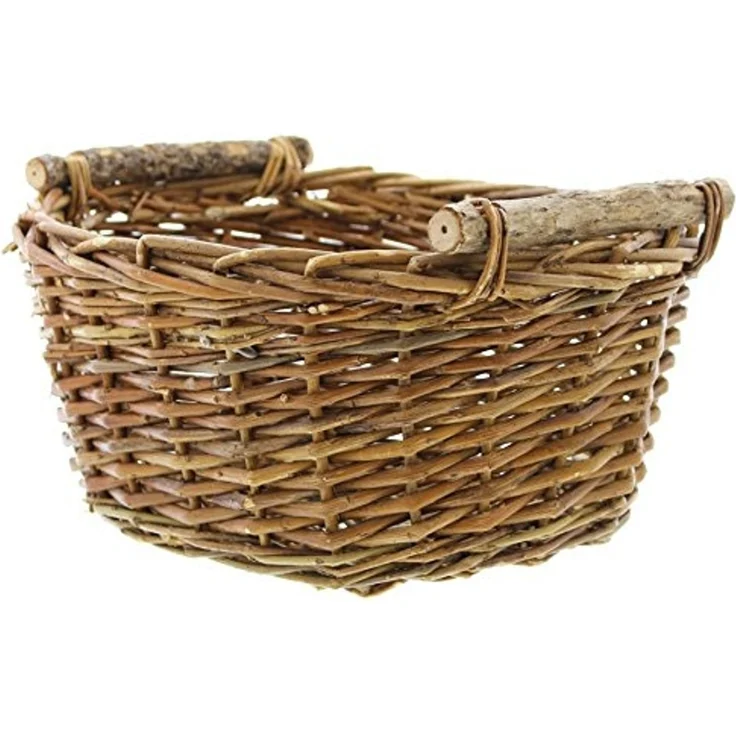Füllkorb Holzgriff groß Aufbewahrungskorb Schale Obstkorb Tischdeko Korb – Bild 3