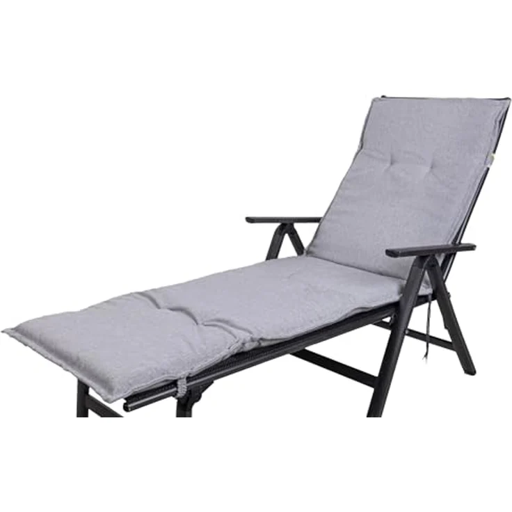 Sun Garden Liegenauflage Rollliege Naxos 50148-720 hellgrau meliert 190x60x6 cm Sun Garden, (1 St), mit Bindebändern – Bild 1