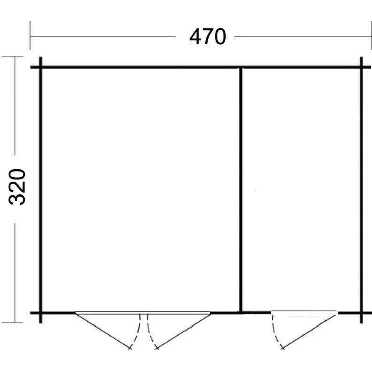 Alpholz Gartenhaus Modern-E Gartenhaus aus Holz Holzhaus mit 28 mm Wandstärke Blockbohlenhaus mit Montagematerial – Bild 7