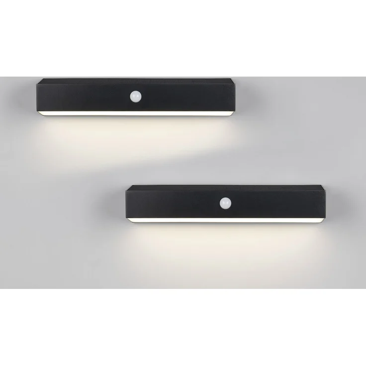 2er SET Solar Wandleuchten auch per USB aufladbar mit Bewegungsmelder, B: 30cm – Bild 3