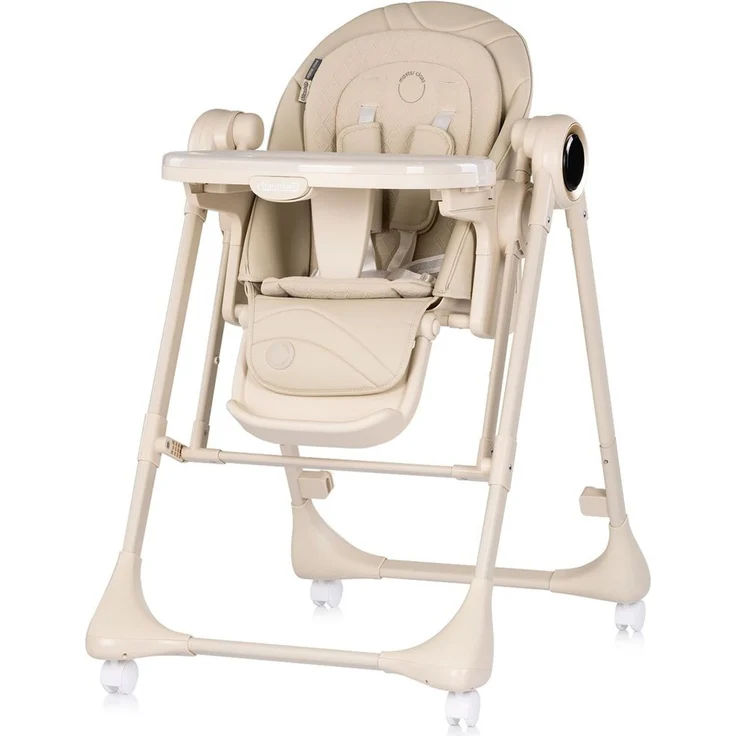 Chipolino Hochstuhl Master Class 2 in 1 elektrisch Babyschaukel Fernbedienung beige – Bild 1