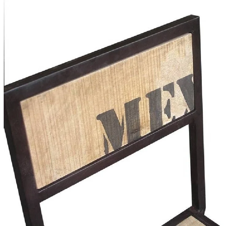 Stuhl Mango 45x46x92 natur bedruckt FACTORY #109, 2er Set – Bild 3