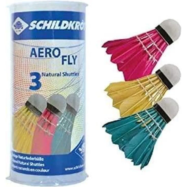Badminton Ball Aero Fly, 3er Dose, farbig gemischt