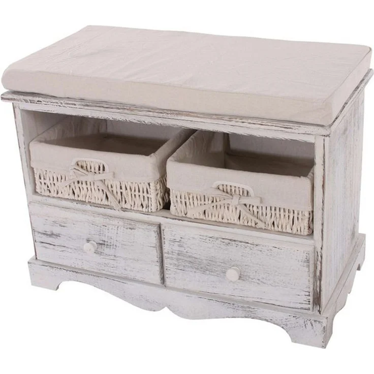 MCW Sitzbank T32, Großer Stauraum, inklusive Sitzkissen, 2 Körbe – Bild 4