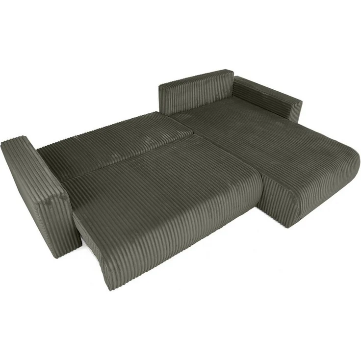 Beautysofa Ecksofa Porto mit universelle Ottomane, mit Bettfunktion und Bettkasten – Bild 2