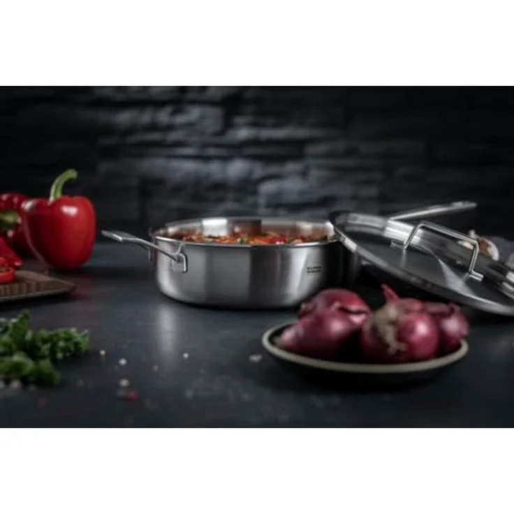 Kuhn Culinary Fiveply Schmorpfanne 28 cm Unbeschichtet – Bild 9