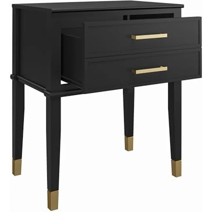 loft24 Beistelltisch Westerleigh, Beistellschrank, Nachttisch, Nachtschrank mit Schublade, Breite 60 cm – Bild 4