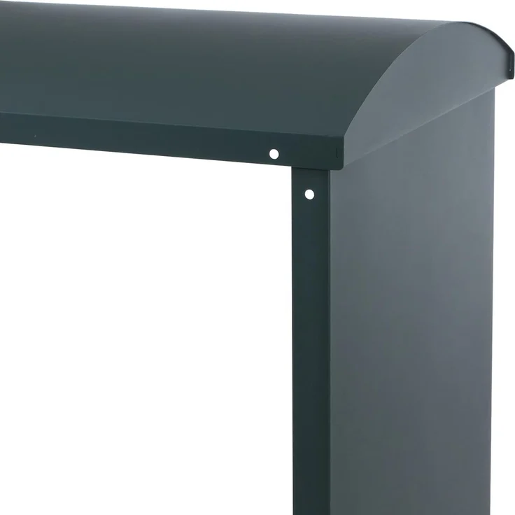 Brennholzlager HWC-P77, Kamin-/Feuerholzregal Holzlager Holzunterstand Outdoor Metall 160x98x50cm ~ grün – Bild 7