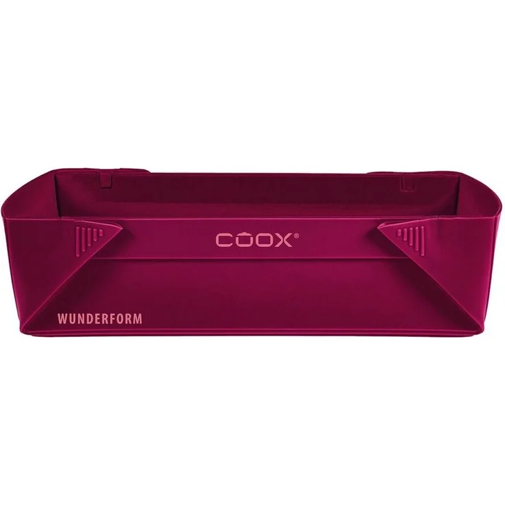 coox WUNDERFORM Basic M in Dunkelrot, die erste faltbare Kastenform, platzsparende Backform aus Silikon BPA-frei – Bild 3