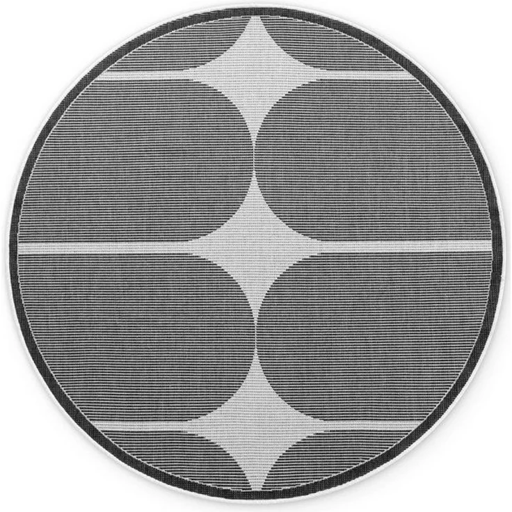 HANSE Home Outdoorteppich Bowen Wendeteppich, rund, Höhe: 5 mm, In und Outdoor, Flachgewebe, wetterfest, pflegeleicht, robust – Bild 4