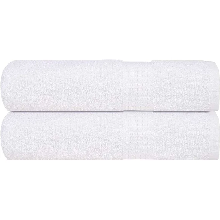 vidaXL Duschtücher FROGN 2 Stk. Weiß 70x140 cm 360 g/m² 136653 – Bild 1