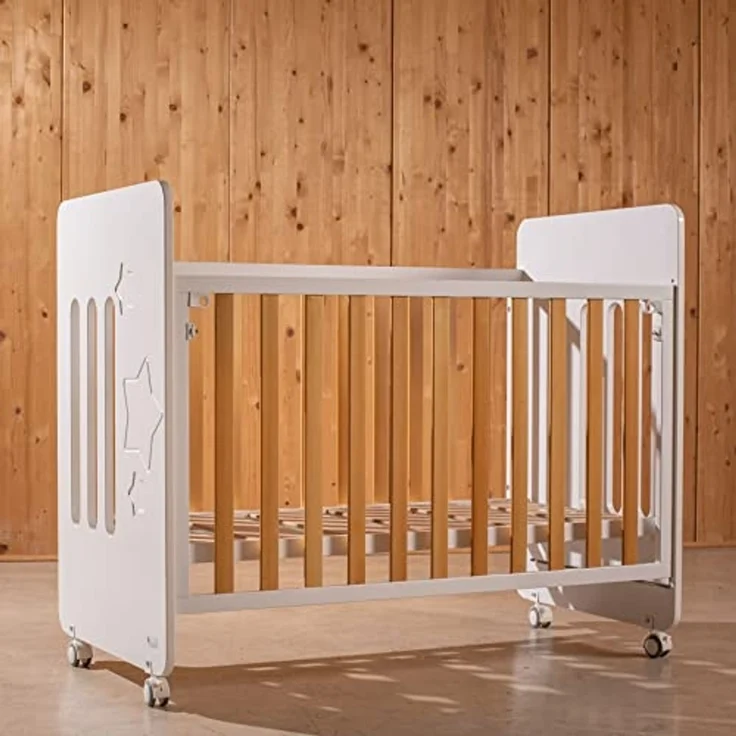 Interbaby CUNA15 Babybett Star Nature, weiß, 19.3 kg – Bild 4