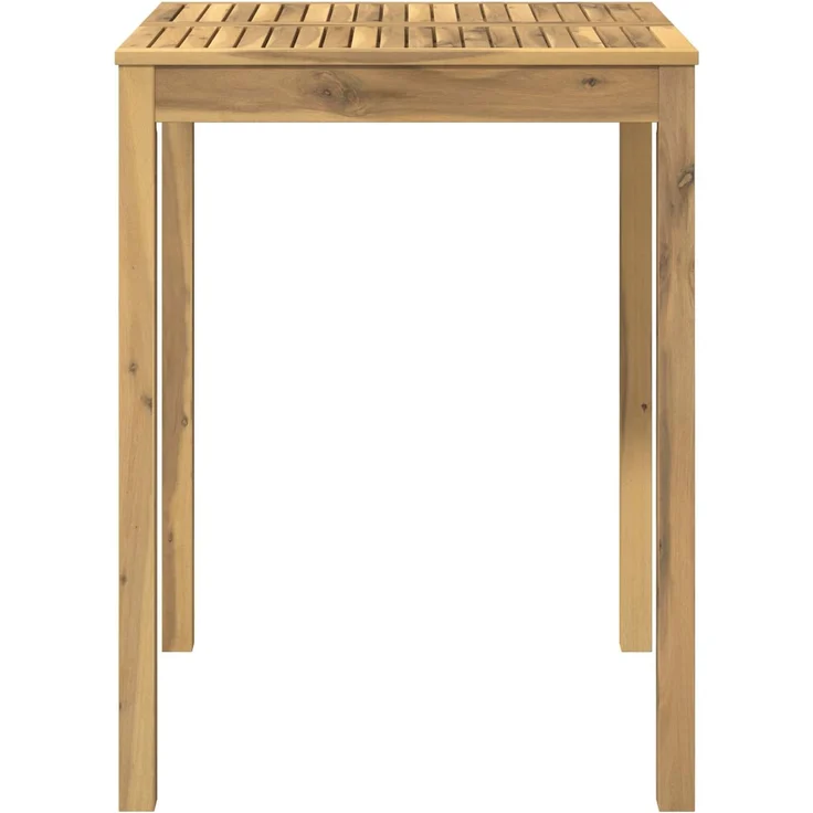 vidaXL Gartenbar-Tisch LAREN Weiß gewaschen 80 x 80,5 x 105 cm 901720 – Bild 3