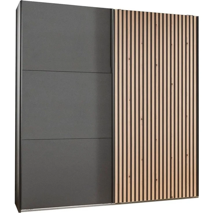 Wimex Schwebetürenschrank Ancona by fresh to go mit Akustiklamellen Optik in 3D – Bild 1